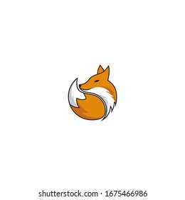 Vector image of a fox design on a white background, Wild Animals head fox icon for logo template ready to Creative Fox Head Logo Symbol Vector Design Illustrationuse 
