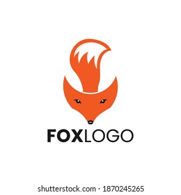 Vector image of a fox design on a white background, Vector illustration. Animal Logo.