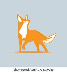 Vector image of a fox design Wild Animals