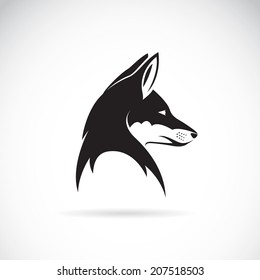 Vector Image Of An Fox Head On White Background