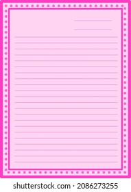 vector image of a frame for a notebook.