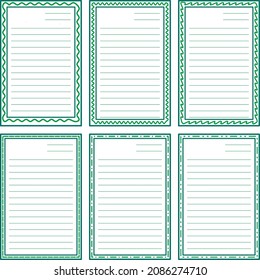 vector image of a frame for a notebook.