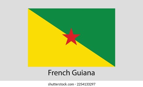 Vector Image Of French Guiana Flag