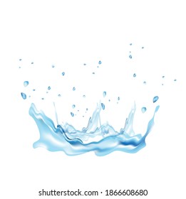 Imagen vectorial del salpicón de agua dulce