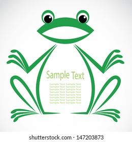 Vector image of an frog