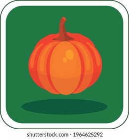 vector image of fruits and vegetables in vivid colors with dark green background.