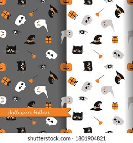 Vector image. Fun motif to decorate on Halloween. Modular image to enlarge.
