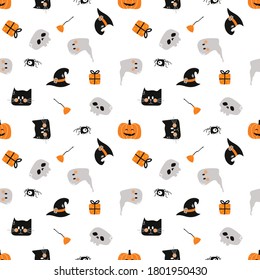 Vector image. Fun motif to decorate on Halloween. Modular image to enlarge.