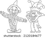 vector image of a funny clown.