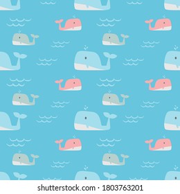 Vector image. Funny fish motif for kids. Modular image to decorate.