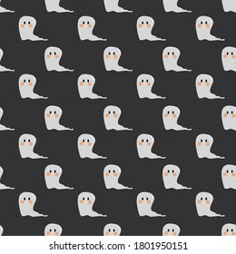 Vector image. Funny pattern of funny ghosts. Image to decorate.