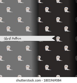 Vector image. Funny pattern of funny ghosts. Image to decorate.