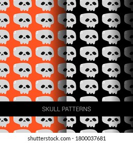 Vector image. funny image of a skull. Modular image for editing.