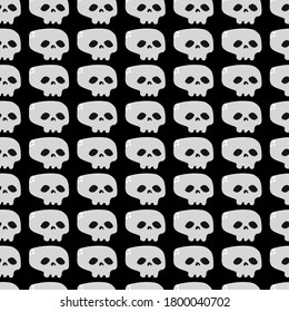 Vector image. funny image of a skull. Modular image for editing.
