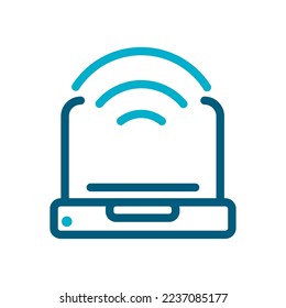 vector image gadgets icon sending signal on white background