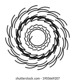Vector image of a gear bike on a white background
