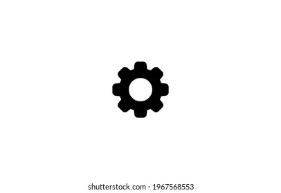 Vector image of gear icon for web