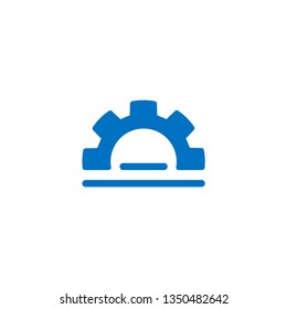 vector image gear, technology, mechanics, design, logo, illustration, icon, eps 10