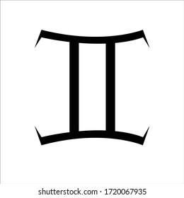 vector image of gemini zodiac sign