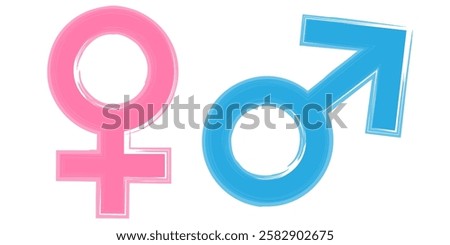 Vector image of gender icon. Definition of human gender. Element for your design