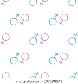 vector image of gender symbols of man and woman