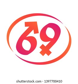 vector image of gender symbols of man and woman