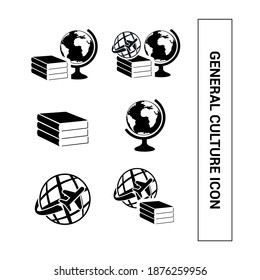 Vector image. General culture, wisdom or learning icon. Image of education and culture.