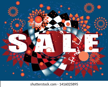 Vector image of geometric colors sale