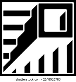 vector image of a geometric figure square