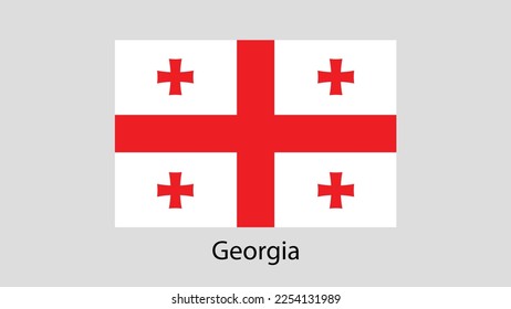 Vector Image Of Georgia Flag