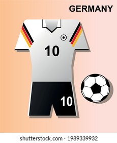 Vector image Germany national team uniform (Germany)