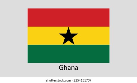 Vector Image Of Ghana Flag