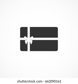 Vector image of gift card icon.