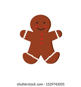 Vector image of gingerbread man Christmas cookies..Winter/Autumn mood.Christmas cookies.