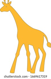 vector image of a giraffe