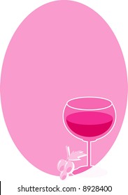 vector image of glass with beverage. may be use like background for menu in cafe