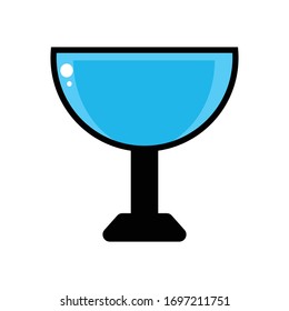 
Vector image of glass icon illustration