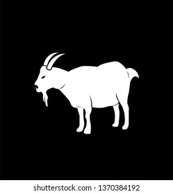 vector image of goat