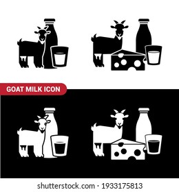 Vector image. Goat milk icon.