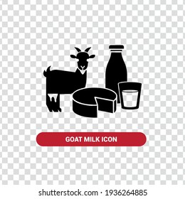 Vector image. Goat milk icon.