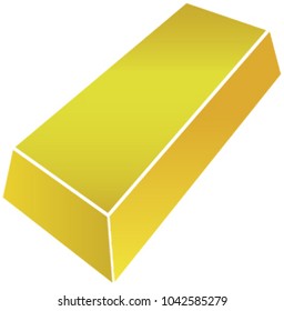 vector image of gold bullion