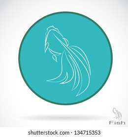 Vector image of an goldfish , illustration - vector