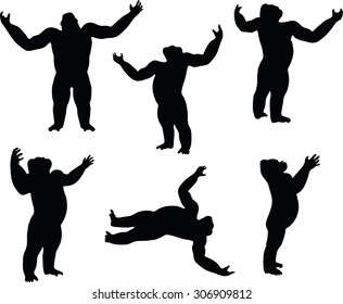 Vector Image - gorilla silhouette, isolated on white background
- gorilla silhouette, isolated on white background