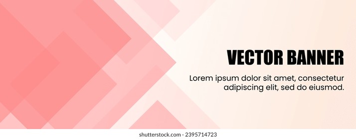 Vector image of a gradient color background with randomly arranged pink geometric patterns