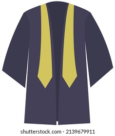 Vector image of the "Graduates' Mantle" on a white background