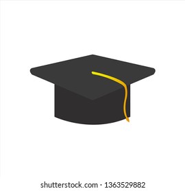 vector image of graduation hat of school and education