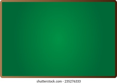 Vector image of a green blackboard for backgrounds. Many space for text.