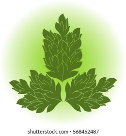 Vector image of a green plant