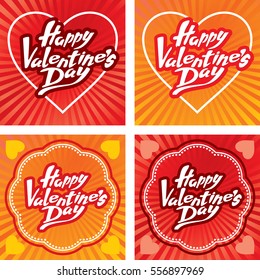 vector image for greeting cards, greetings happy Valentine's Day