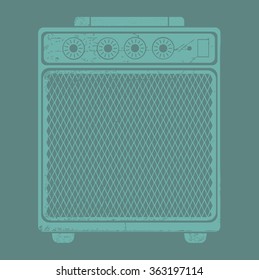 Vector image of guitar amplifier
